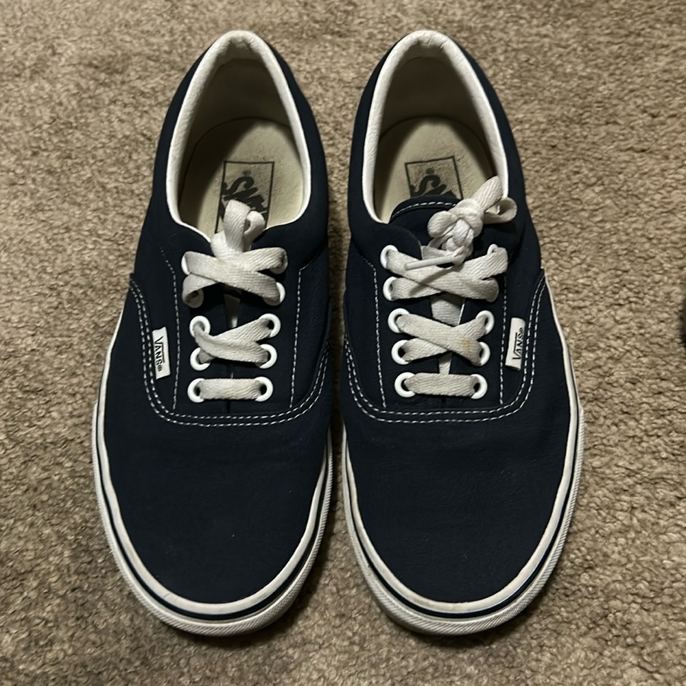 Men’s Navy Blue classic Tie up Vans, 7.5